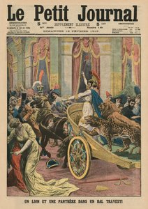 Prinses Radziwill op een verkleedbal in Rome, voorpagina illustratie uit 